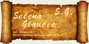 Selena Glavčić vizit kartica